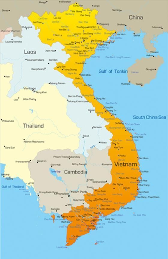 Map of Vietnam